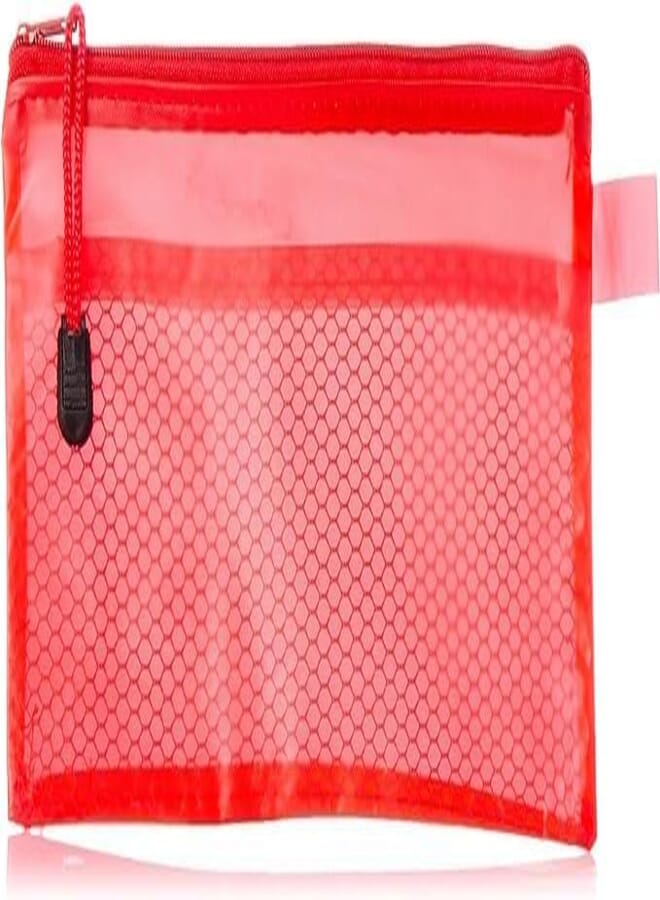 Fabric Pencil Case with Zipper 12x23 cm - Multi Color